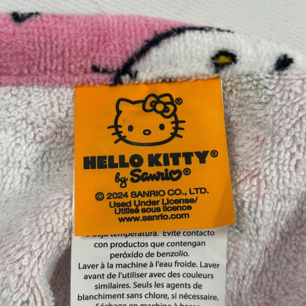 Hello Kitty Halloween Pink Candy Corn Cotton Hand Towel Set of 2 Sanrio 2024